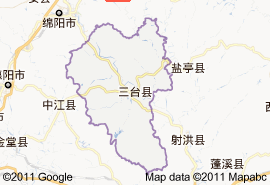 三台縣地圖
