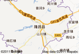 隆昌縣地圖