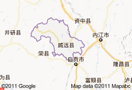 威遠縣地圖