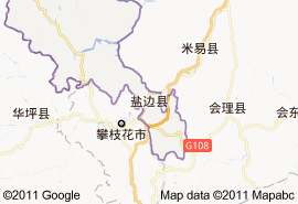 鹽邊縣地圖