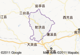 射洪縣地圖