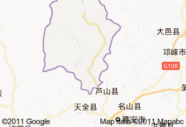 寶興縣地圖