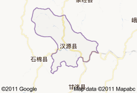 漢源縣地圖