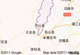 蘆山縣地圖