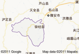 滎經縣地圖