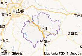 簡陽市地圖