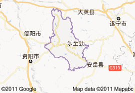 樂至縣地圖