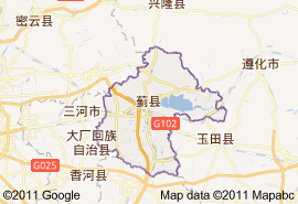 薊縣地圖