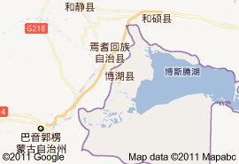 博湖縣地圖