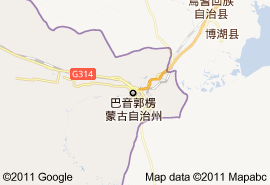 庫爾勒市地圖