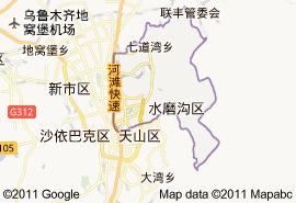 水磨溝區地圖