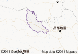 丁青縣地圖