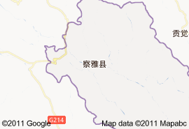 察雅縣地圖