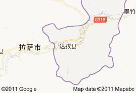 達孜縣地圖