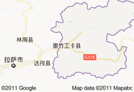 墨竹工卡縣地圖