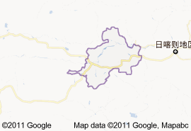 拉孜縣地圖