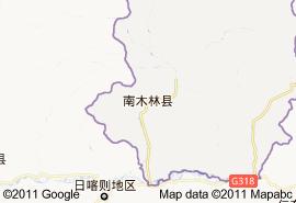 南木林縣地圖