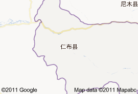 仁布縣地圖