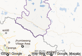 仲巴縣地圖
