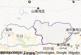 錯那縣地圖