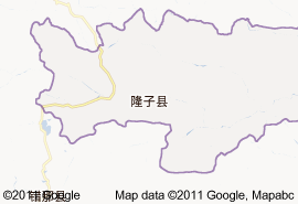 隆子縣地圖