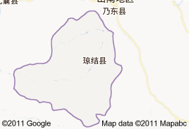 瓊結縣地圖
