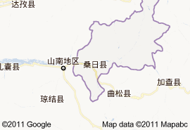 桑日縣地圖