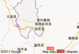 武定縣地圖