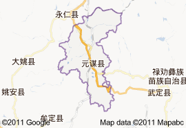元謀縣地圖