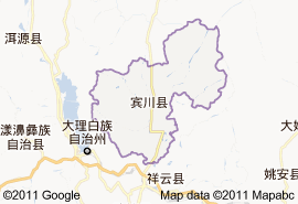 賓川縣地圖