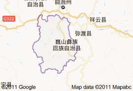 巍山彝族回族自治縣地圖