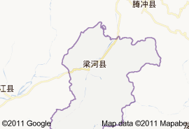 梁河縣地圖