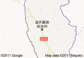 香格里拉縣地圖