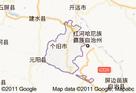 個舊市地圖