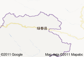 綠春縣地圖