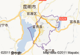 呈貢縣地圖
