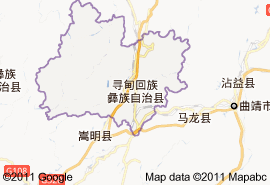 尋甸回族彝族自治縣地圖