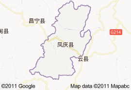 鳳慶縣地圖