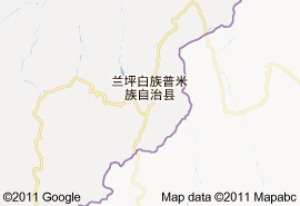蘭坪白族普米族自治縣地圖