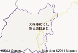 孟連傣族拉祜族佤族自治縣地圖