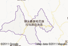 鎮沅彝族哈尼族拉祜族自治縣地圖