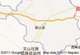 硯山縣地圖