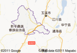 峨山彝族自治縣地圖