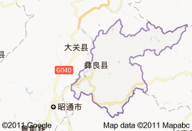 彝良縣地圖