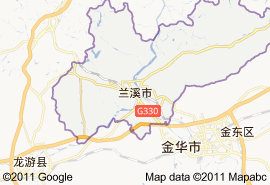 蘭溪市地圖