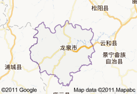 龍泉市地圖