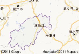 遂昌縣地圖