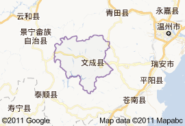 文成縣地圖