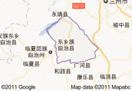 东乡族自治县地图