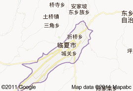 临夏市地图